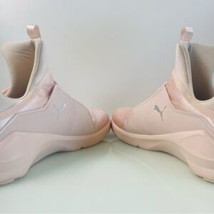 Women's Puma Size 8.5 US Soft Pink Fierce Satin Comfy Ballerina Vibes Gym Shoes